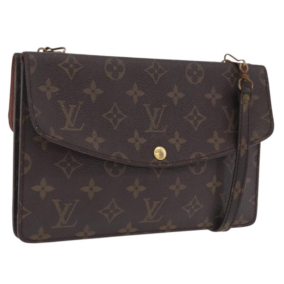 LOUIS VUITTON Monogram Double Rabat Shoulder Bag M51815 LV Auth 207633