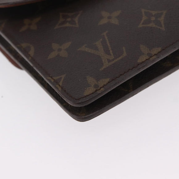 LOUIS VUITTON Monogram Double Rabat Shoulder Bag M51815 LV Auth 207633