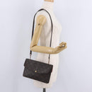 LOUIS VUITTON Monogram Double Rabat Shoulder Bag M51815 LV Auth 207633-34