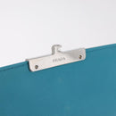 PRADA Chain Shoulder Bag Safiano Leather Green Silver Auth 207634V-23