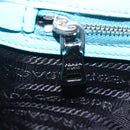 PRADA Chain Shoulder Bag Safiano Leather Green Silver Auth 207634V-28