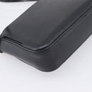 GIVENCHY Shoulder Bag Leather 2way Black Gold Auth 207635A-15