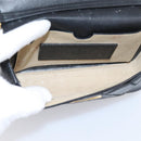 GIVENCHY Shoulder Bag Leather 2way Black Gold Auth 207635A-20