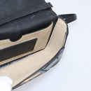GIVENCHY Shoulder Bag Leather 2way Black Gold Auth 207635A-21