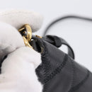 GIVENCHY Shoulder Bag Leather 2way Black Gold Auth 207635A-26