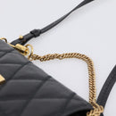 GIVENCHY Shoulder Bag Leather 2way Black Gold Auth 207635A-8