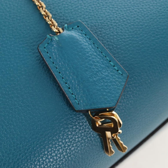 LOUIS VUITTON Mira MM Hand Bag Leather Blue M55023 LV Auth 207637M