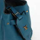LOUIS VUITTON Mira MM Hand Bag Leather Blue M55023 LV Auth 207637M-17