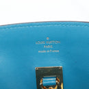 LOUIS VUITTON Mira MM Hand Bag Leather Blue M55023 LV Auth 207637M-18