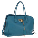 LOUIS VUITTON Mira MM Hand Bag Leather Blue M55023 LV Auth 207637M-1