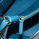 LOUIS VUITTON Mira MM Hand Bag Leather Blue M55023 LV Auth 207637M-25