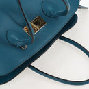 LOUIS VUITTON Mira MM Hand Bag Leather Blue M55023 LV Auth 207637M-6