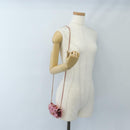 CHANEL Matelasse Chain Shoulder Pouch Patent Leather 2way Pink CC Auth 207644SM-27