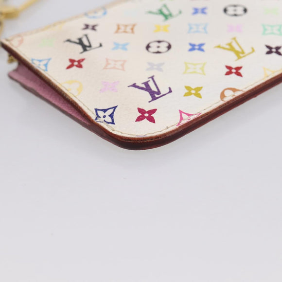 LOUIS VUITTON Multicolor Pochette ClesNM Coin Purse M93734 LV Auth 207645