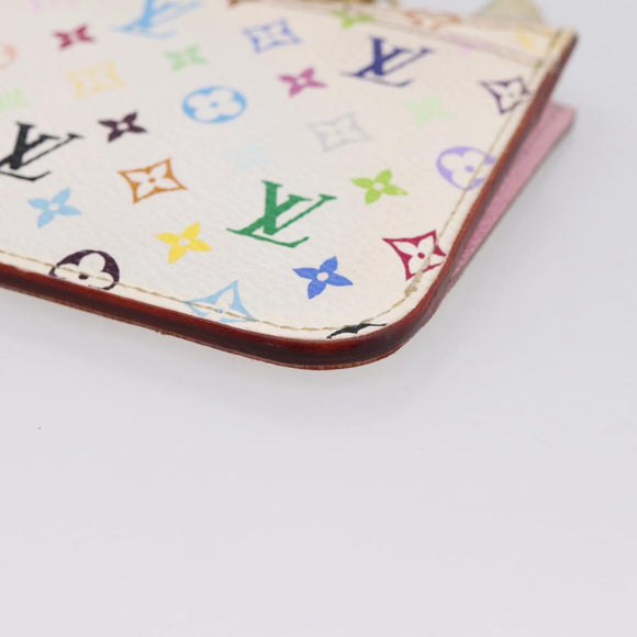 LOUIS VUITTON Multicolor Pochette ClesNM Coin Purse M93734 LV Auth 207645