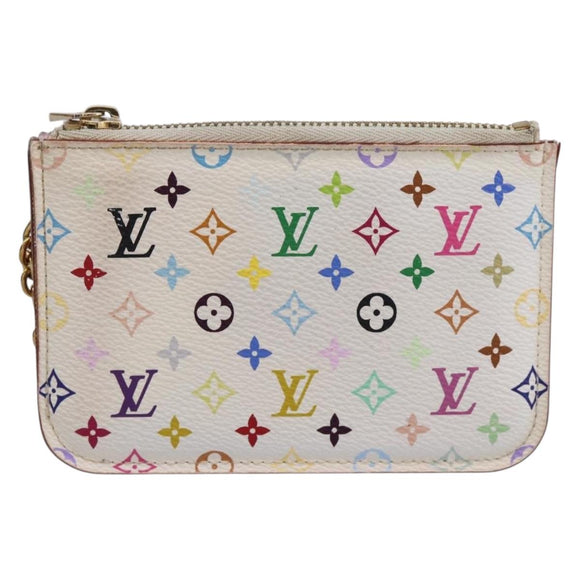 LOUIS VUITTON Multicolor Pochette ClesNM Coin Purse M93734 LV Auth 207645