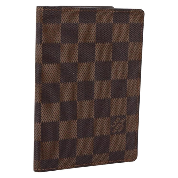 LOUIS VUITTON Damier Ebene Couverture Passport Case N60189 LV Auth 207652V
