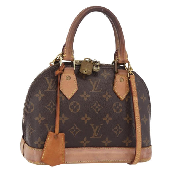 LOUIS VUITTON Monogram Alma BB Hand Bag M53152 LV Auth 207653