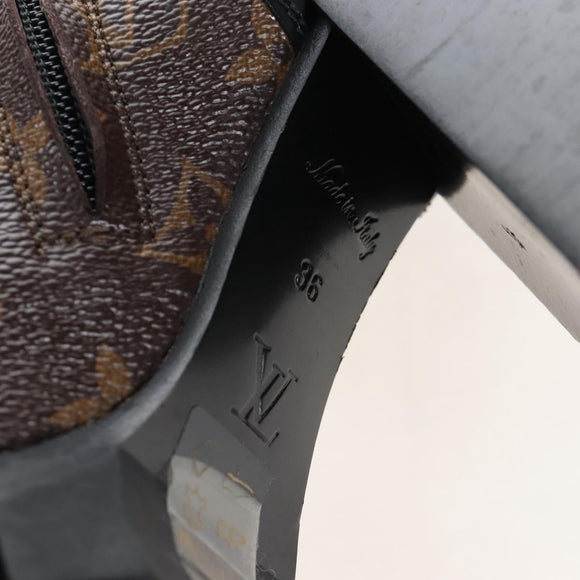 LOUIS VUITTON Monogram Star Trail Ankle Boots 36 LV Auth 207654M