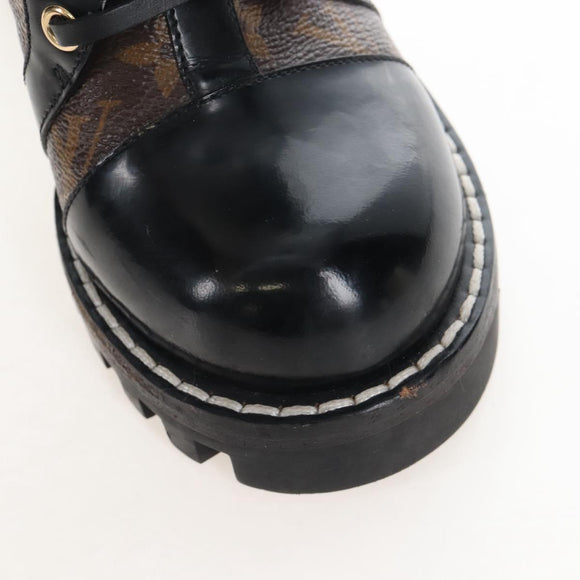 LOUIS VUITTON Monogram Star Trail Ankle Boots 36 LV Auth 207654M