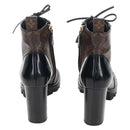 LOUIS VUITTON Monogram Star Trail Ankle Boots 36 LV Auth 207654M-3