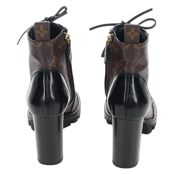 LOUIS VUITTON Monogram Star Trail Ankle Boots 36 LV Auth 207654M