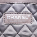 CHANEL Chain Le Marais Shoulder Bag Leather Gold Silver CC Auth 207655SAV-23