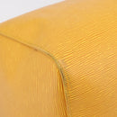 LOUIS VUITTON Epi Keepall 55 Boston Bag Yellow LV Auth 207657A-12