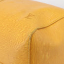 LOUIS VUITTON Epi Keepall 55 Boston Bag Yellow LV Auth 207657A-13