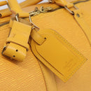 LOUIS VUITTON Epi Keepall 55 Boston Bag Yellow LV Auth 207657A-17