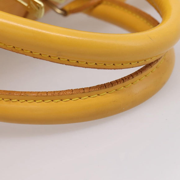 LOUIS VUITTON Epi Keepall 55 Boston Bag Yellow LV Auth 207657A