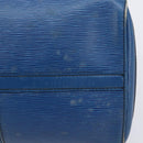 LOUIS VUITTON Epi Keepall 45 Boston Bag Blue M42975 LV Auth 207658-10