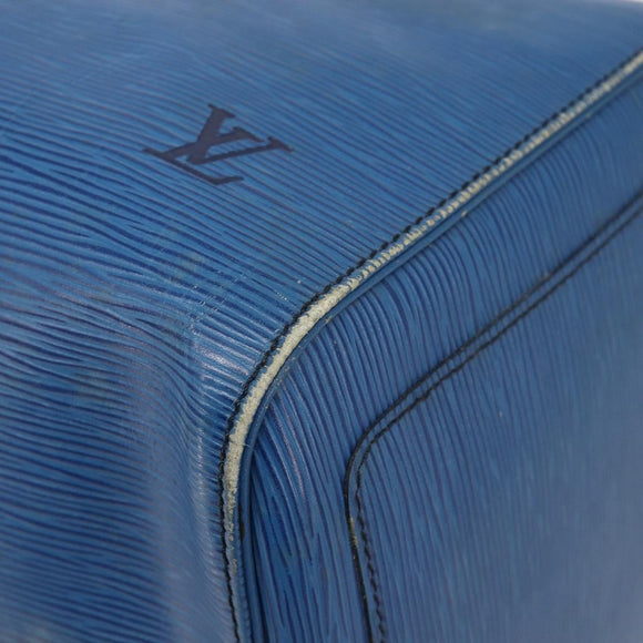 LOUIS VUITTON Epi Keepall 45 Boston Bag Blue M42975 LV Auth 207658