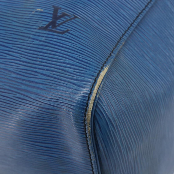 LOUIS VUITTON Epi Keepall 45 Boston Bag Blue M42975 LV Auth 207658
