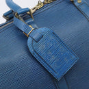 LOUIS VUITTON Epi Keepall 45 Boston Bag Blue M42975 LV Auth 207658-17