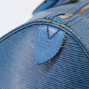 LOUIS VUITTON Epi Keepall 45 Boston Bag Blue M42975 LV Auth 207658-20