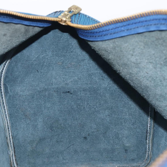 LOUIS VUITTON Epi Keepall 45 Boston Bag Blue M42975 LV Auth 207658