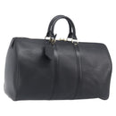 LOUIS VUITTON Epi Keepall 45 Boston Bag Black M42972 LV Auth 207659A-1
