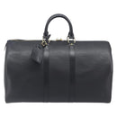 LOUIS VUITTON Epi Keepall 45 Boston Bag Black M42972 LV Auth 207659A-2