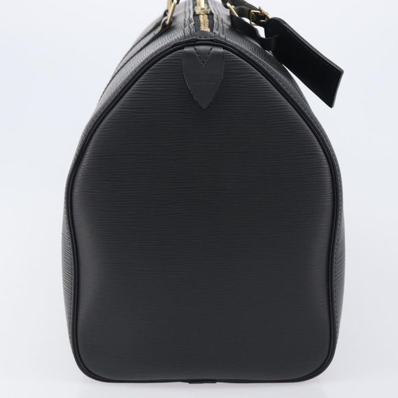 LOUIS VUITTON Epi Keepall 45 Boston Bag Black M42972 LV Auth 207659A