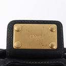 Chloe Paddington Hand Bag Leather Black Gold Tone Auth 207667V-22