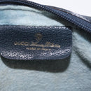 GUCCI GG Supreme Sherry Line Shoulder Bag PVC Navy Gold Tone 010 378 Auth 207669-24