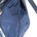 GUCCI GG Supreme Sherry Line Shoulder Bag PVC Navy Gold Tone 010 378 Auth 207669-27