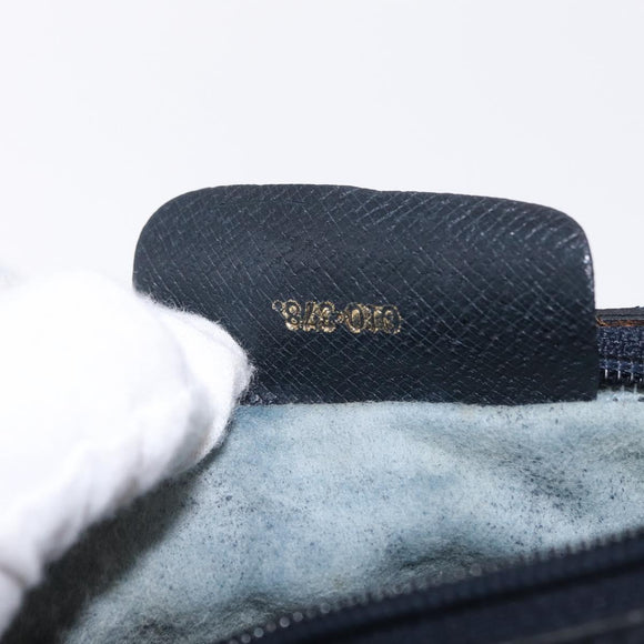 GUCCI GG Supreme Sherry Line Shoulder Bag PVC Navy Gold Tone 010 378 Auth 207669