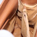 GUCCI Bamboo Tote Bag Leather Beige Gold Tone 002 0260 2615 Auth 207675-21