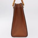 GUCCI Bamboo Tote Bag Leather Beige Gold Tone 002 0260 2615 Auth 207675-4