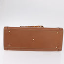 GUCCI Bamboo Tote Bag Leather Beige Gold Tone 002 0260 2615 Auth 207675-5