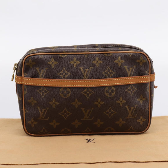 LOUIS VUITTON Monogram Compiegne 23 Clutch Bag M51847 LV Auth 207676A