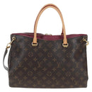 LOUIS VUITTON Monogram Pallas MM Hand Bag Purple M40906 LV Auth 207677A-2
