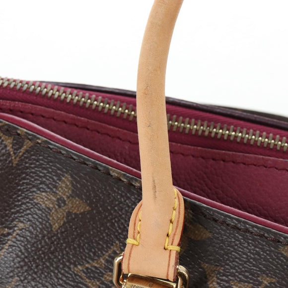 LOUIS VUITTON Monogram Pallas MM Hand Bag Purple M40906 LV Auth 207677A